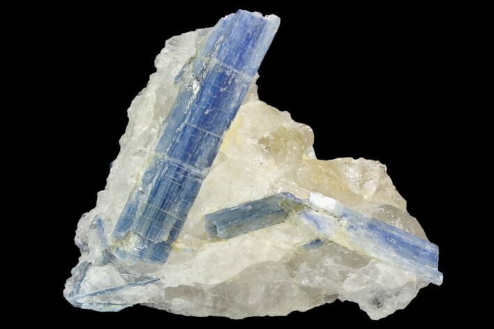Vibrant Blue Kyanite Crystals In Quartz - Brazil #118866